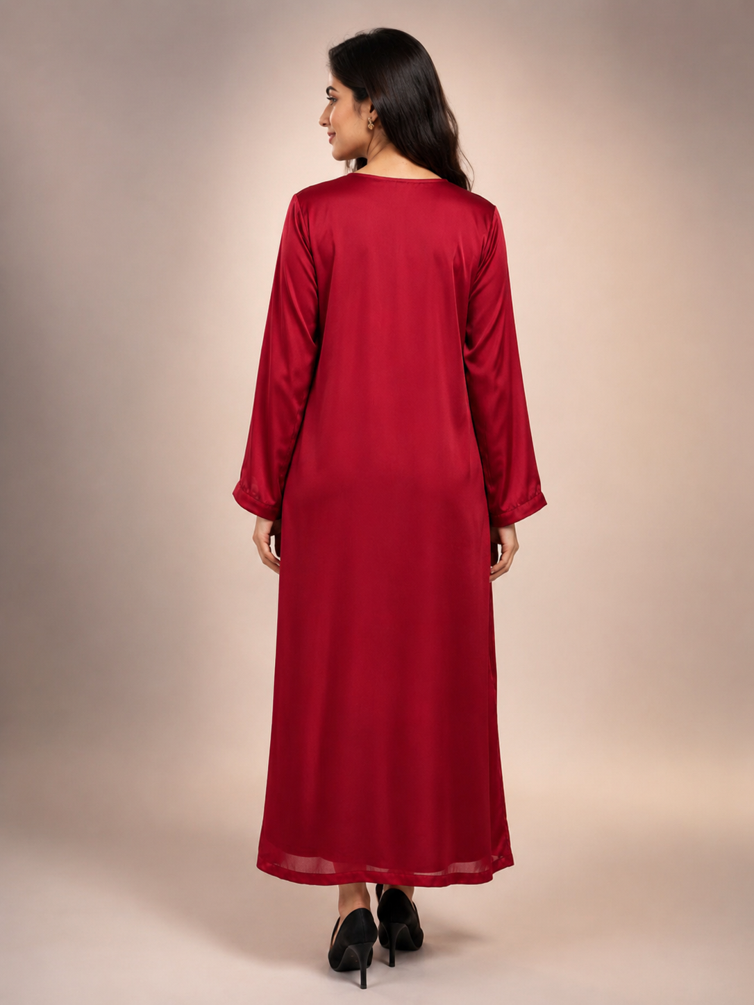 Red silk suit  2 piece