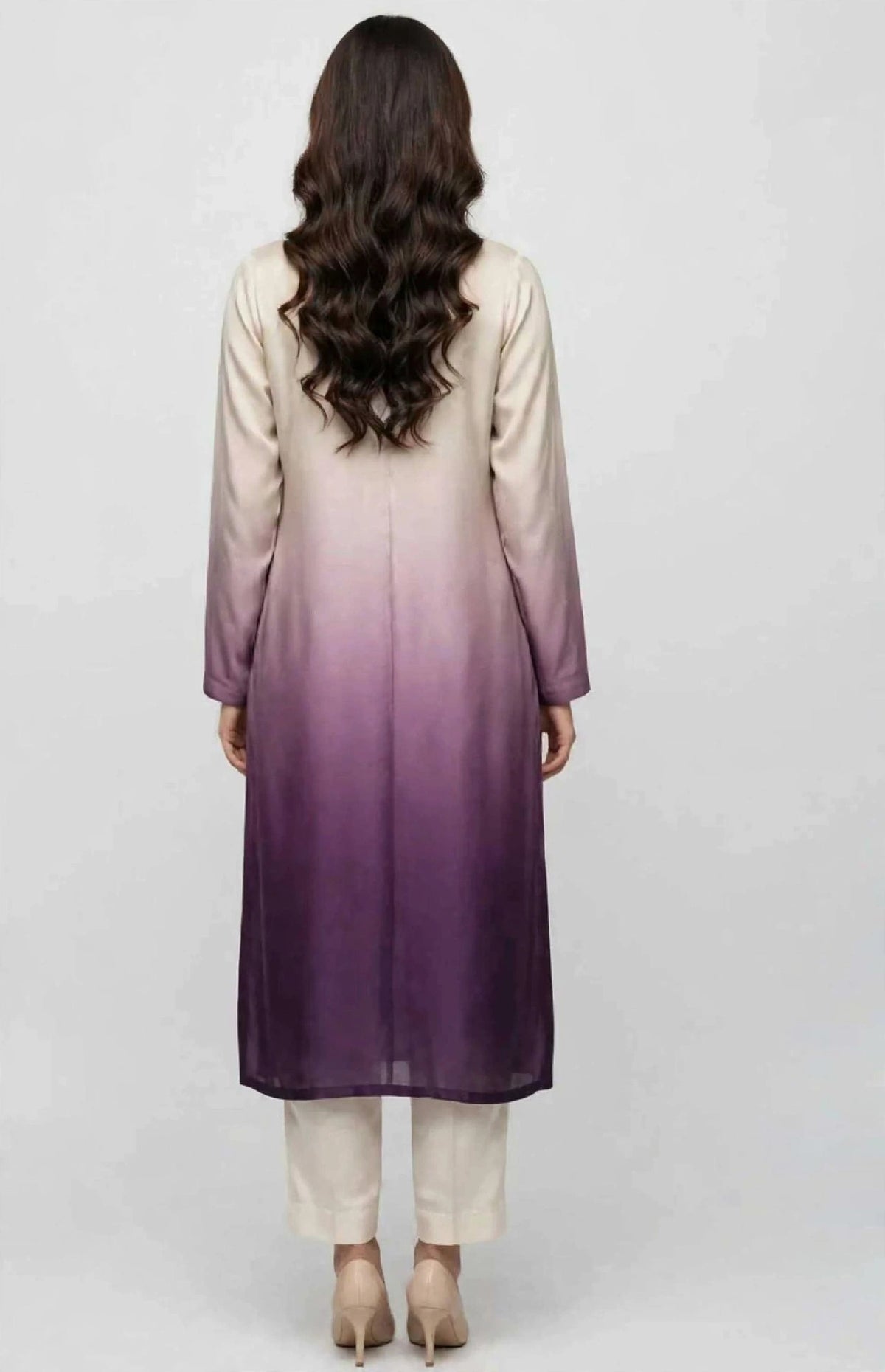 Twilight Ombre 2-Piece Silk Suit